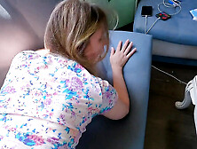 Milfetta Gets Her Big Ass Fucked Rough by Deaf Dude - Creampie Finish Inside