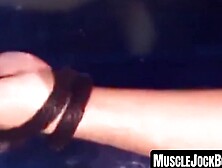 MuscleJockBound. com - Urethral play mixed with bondage for an incredibly muscular hun