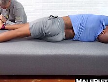 Foot Domination - Barefoot Teasing with Whips in Texas