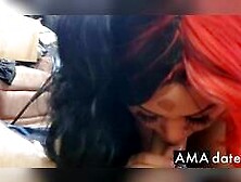 Thick Ebony Sucks Big White Cock - @ellejazz23