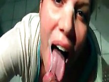 Busty babe brushes her teeth and gets fucked