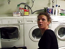 Cute German brunette swallowing and riding a loaded penis in POINT OF VIEW