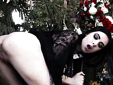 Pale Goth Banged On Grave