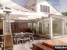 Tattoo milf foot with massage