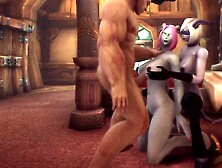 Human mounts Draenei Threesome ToA