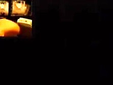 Girl cums at public store while working