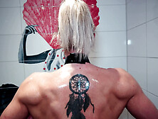 Oiled up Amateur MILF Orgasms Beautifully When Fucked