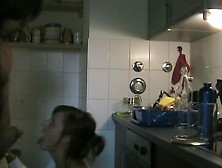 Awesome Doggystyle Sex In Kitchen (Hot German Women Blowjob). Wmv