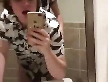 A Faggot And A Tranny Fucking In Public Toilet