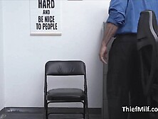 Get out while I ride the officers hard dick