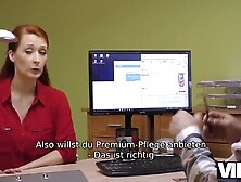 VIP4K. Agent Schraubt Die Vollbusige Rothaarige Isabella Lui