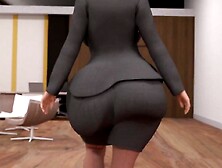 Pawg woman gets booty screwed in limo with her Boss