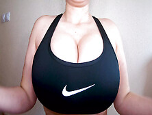 Unfaithful Ex-Wife Wants To Titty Fuck Me,  And I Jizz Between Her Big Titties Wearing A Nike Sports Bra.