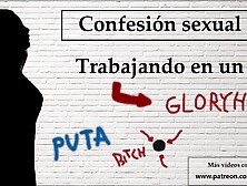 Spanish Audio.  Confesión Sexual: Ella Trabaja En Un Gloryhole.