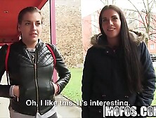 Public Pick Ups - Euro Girl Flashes Booty for Cash starring Eveline Dellai