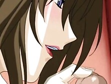 Busty hentai sucking hard bigcock