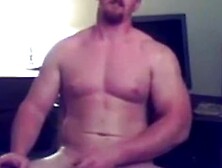 Ginger Muscle Stud Masturbates On Webcam