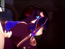 Genshin Impact Asian cartoon - Mona got stuck in the washing machine and was nailed