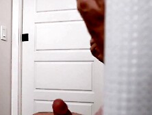 Bubble Bath Blowjob - Sexy Brunette Sucks & Swallows Huge Load