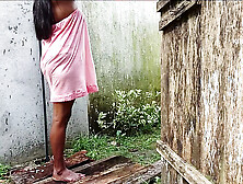 Outdoor Bathroom Fuck: Sri Lankan Couple Hard Sex Show in Jungle