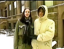 Freezing fuck for Skinny beauty: Doggy,  Amateur & Vintage Porn