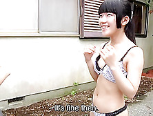 Subtitled Japanese Teens 18  Strip Rock Paper Scissors Outside