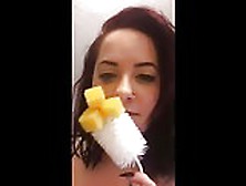 Spotty Camgirl Brush Fun. Mp4