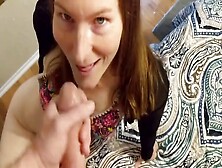 Sucks His Big Dick And Fucks My Holes With A Dildo - Amateur Blowjob Pov