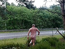 Caught Naked Flashing By Cars In Slowmotion