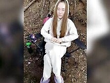 Horny teen take hard standing doggy pounding outdoor live at sexycamx