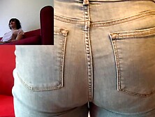 Flogging Overweight Nebraska College Doxy In Jeans OTK Daddys Angel Dakota Marr Spank Chunky Butt With Thong