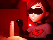 Helen Parr Jerks You Off