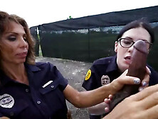 Naked Police Women Planted Weed To Punish Blowjobs - Cock Sucking