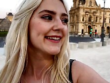 I drilled a random man on my weekend in Paris and let him cum on me - Eva Elfie