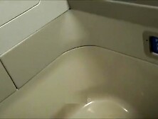 Girl Pooping In The Plane Toilet