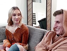 Stepbrothers get lucky with two submissive step sluts