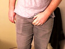 Hunk Desperation & Wetting - Please let me use the Shitter!!!