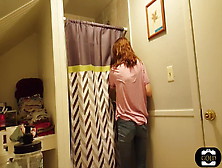 Spying Beautiful Teen On Shower, Second Part 2