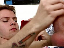 Inked Man Eats Twink's Bumhole And Then Fucks Him In The Ass