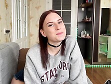 Stedsøster tabte sig ved kort og fik et læs goo i sin fisse