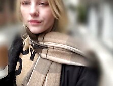 Followed girl foot worship