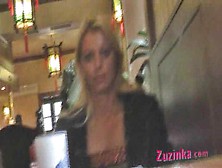 Sexy Czech Zuzinka - Exhibitionist In Chinese Restaurant