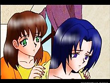 Tiny Anime maid pleasing her horny master