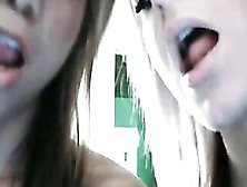 2 Girls Playing On Webcam