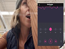 Orgasm Hard In Grocery Store With Lush Remote Controlled Vibrator