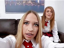 Horny Students Are Fucking In Foursome (Khloe Kapri,  Nicky Rebel,  Callie Black)