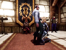 Sex in the Throne Room - Warcraft Porn Parody Short Clip