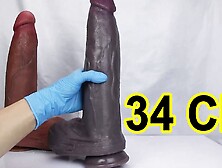 Giant Realistic Dildo 34 Centimeters!!