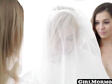 Girlmormons. Com - Threesome With Two Incredibly Hot Mormon Virgins Submitting To An E