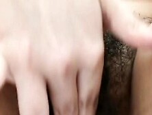 Milf With Very Hairy Pussy Masturbates